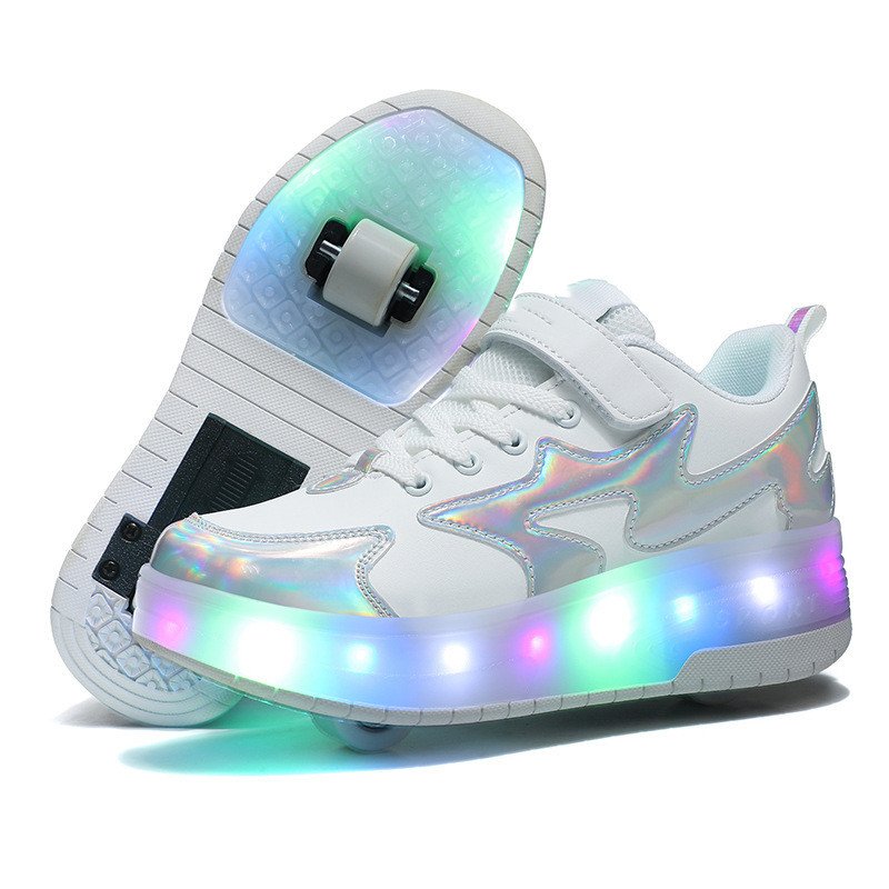 Children's Fashion Removable Charging With Lights Light-emitting Roller Skates – Bild 3