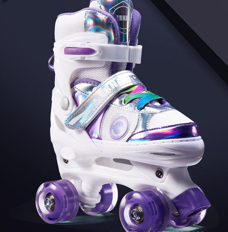 PU Full Children's Roller Skates Double Row – Bild 3