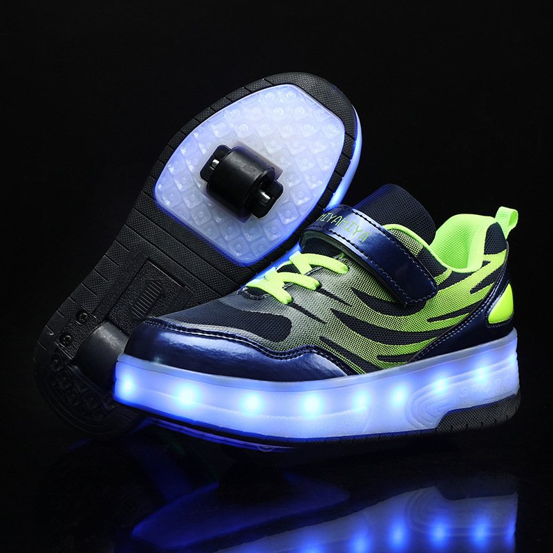Heelys LED Luminous Rechargeable Lightweight Roller Shoes Two-wheeled Boys And Girls Light Shoes Wheel Shoes – Bild 7