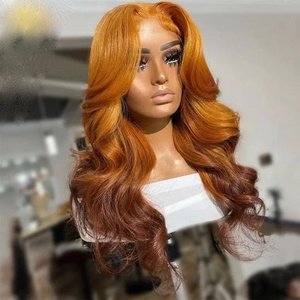Golden Brown Gradient Real Hair Lace Headgear – Bild 4