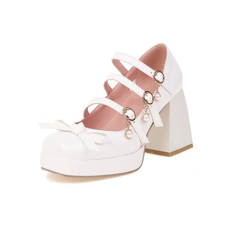 Cute Round Toe Single Shoe Bow Student Shoes – Bild 5