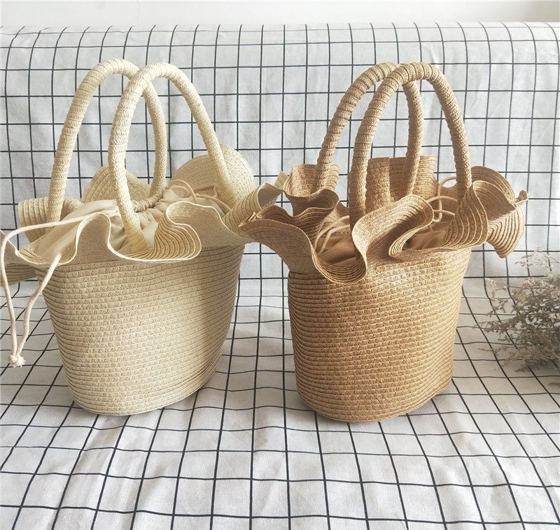 Popular Thin Paper Braids Hat And Straw Women's Bag – Bild 2