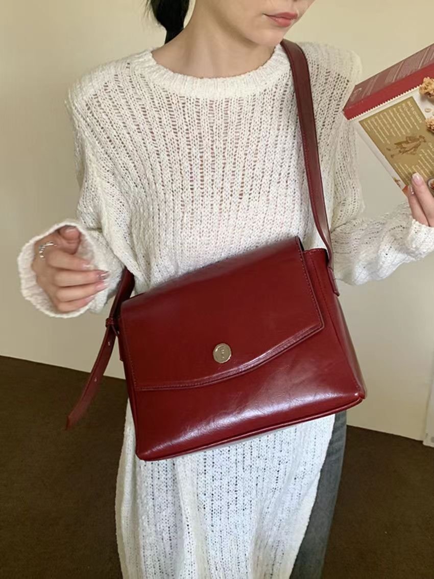 Large Capacity Tote Retro Textured Commuter Bag – Bild 4