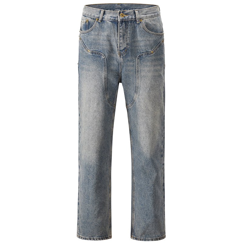 Casual Western Vintage Jeans Men – Bild 2
