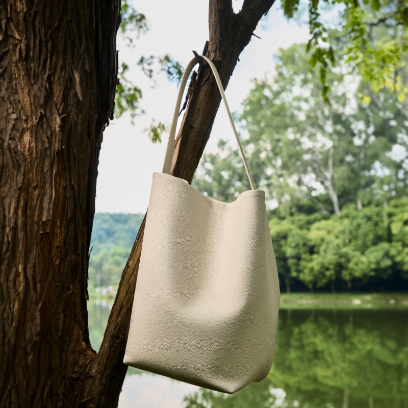 Idle Style Leather Large Capacity One-shoulder Bucket Bag – Bild 4