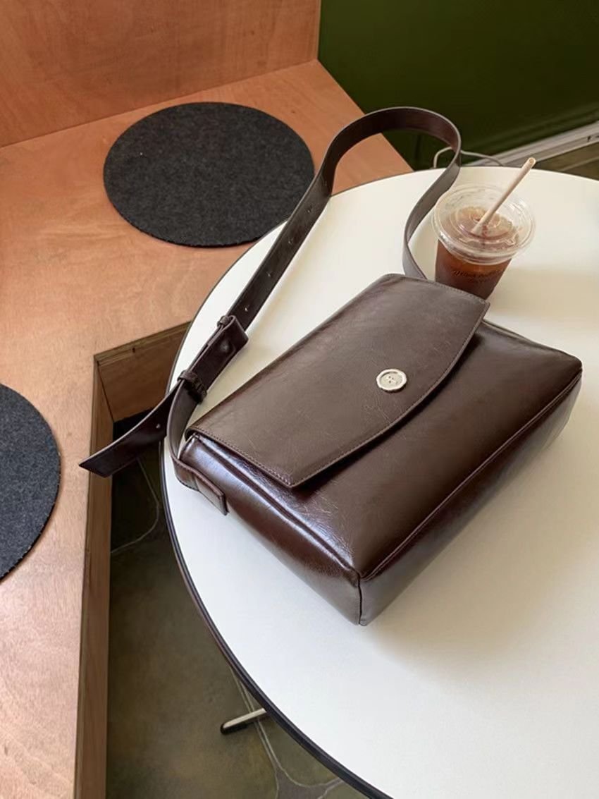 Large Capacity Tote Retro Textured Commuter Bag – Bild 3