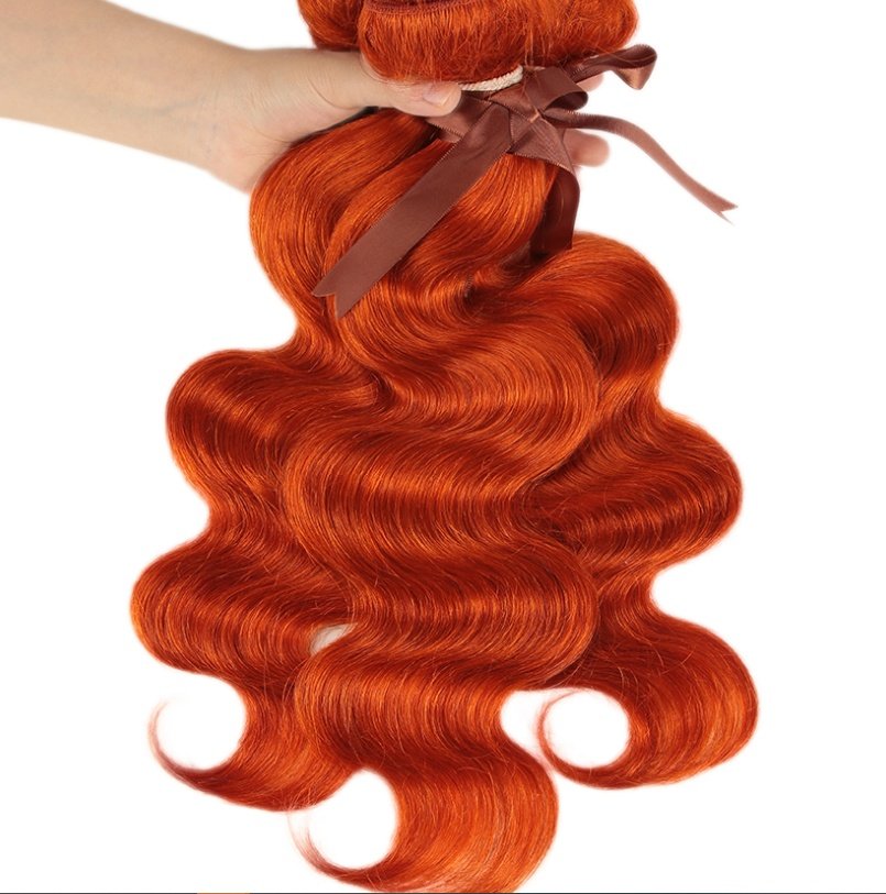 Real Hair Curtain Block Orange Europe And America – Bild 4