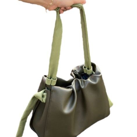 Fashion Color Contrast Single Shoulder Messenger Cloud Bag – Bild 6