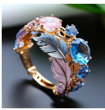 INS Flower Butterfly Ring With Rhinestones And Oil Dropping Design Fashion Personalized Jewelry For Women – Bild 6