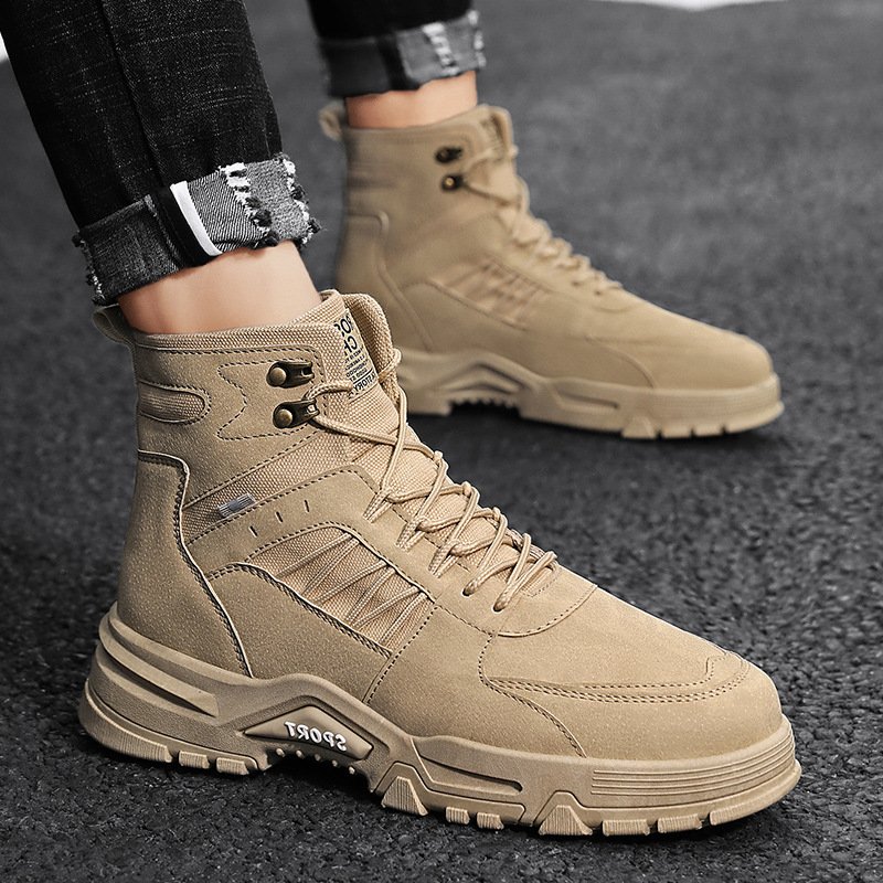 Men's High Top Men's Autumn And Winter Leather Work Shoes – Bild 4