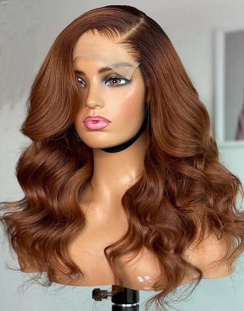 Real Human Straight Hair Wig Head Cover – Bild 2