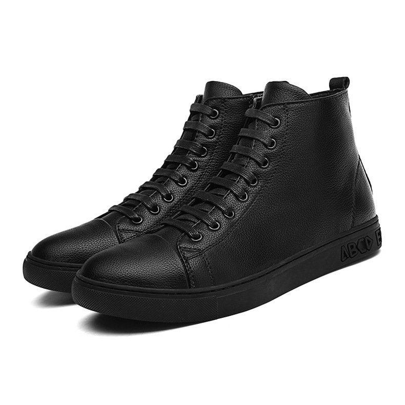Men's Plus Size High Top Black Sneakers – Bild 9